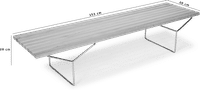 Bertoria Bench Small/Ash Wood image.