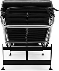 LC4 Style Chaise Longue Premium Leather/Black image.