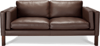 2332 Two Seater Sofa Premium Leather/Mocha image.