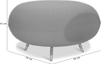 Breakout Area Stool, Atrium Stool Wool/Orange image.
