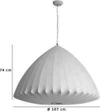 Bubble Bell Pendant Light White image.