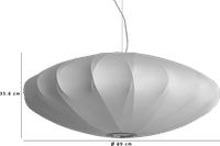 Bubble Lamp Crisscross Saucer  90 CM image.