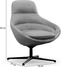 Bugsy High Back Lounge Chair Blue image.
