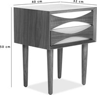 C020 Side Cabinet Walnut Veneer image.