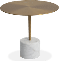 Calibre Coffee Table - Large White Marble/Brushed Brass image.