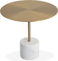 Calibre Coffee Table - Large White Marble/Brushed Brass image.