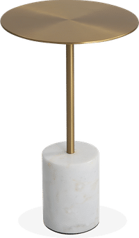 Calibre Coffee Table Medium - Brass - White Marble White Marble/Brushed Brass image.