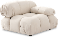 Camaleonda Style Left Arm Sofa Creamy Alcantara/Alcantara image.