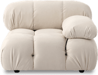 Camaleonda Style Left Arm Sofa Creamy Alcantara/Alcantara image.