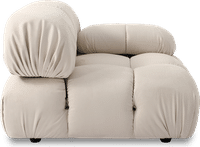 Camaleonda Style Left Arm Sofa Creamy Alcantara/Alcantara image.