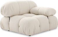 Camaleonda Style Left Arm Sofa Creamy Boucle/Boucle image.