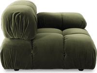 Camaleonda Style Left Arm Sofa Bottle Green Velvet/Velvet image.