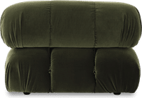 Camaleonda Style Left Arm Sofa Bottle Green Velvet/Velvet image.