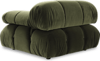 Camaleonda Style Left Arm Sofa Bottle Green Velvet/Velvet image.