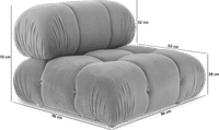 Camaleonda Style Lounge Chair Dark Grey image.