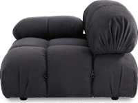 Camaleonda Style Right Arm Sofa Charcoal Grey Alcantara/Alcantara image.