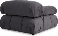 Camaleonda Style Right Arm Sofa Charcoal Grey Alcantara/Alcantara image.