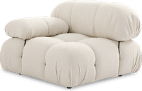 Camaleonda Style Right Arm Sofa Creamy Boucle/Boucle image.