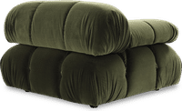 Camaleonda Style Right Arm Sofa Bottle Green Velvet/Velvet image.
