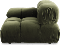 Camaleonda Style Right Arm Sofa Bottle Green Velvet/Velvet image.