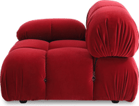 Camaleonda Style Right Arm Sofa Dark Red Velvet/Velvet image.