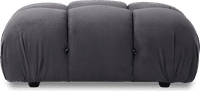 Camaleonda Style Small Ottoman Charcoal Grey Alcantara/Alcantara image.