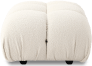 Camaleonda Style Small Ottoman Creamy Boucle/Boucle image.