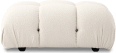 Camaleonda Style Small Ottoman Creamy Boucle/Boucle image.