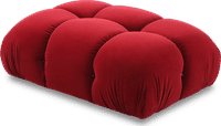 Camaleonda Style Small Ottoman Dark Red Velvet/Velvet image.