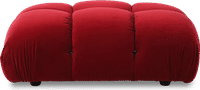 Camaleonda Style Small Ottoman Dark Red Velvet/Velvet image.
