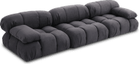 Camaleonda Style Sofa Ottoman Charcoal Grey Alcantara/Alcantara image.