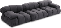 Camaleonda Style Corner Sofa - Right Armrest Charcoal Grey Alcantara/Alcantara image.