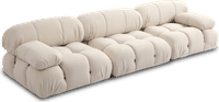 Camaleonda Style Corner Sofa - Right Armrest Creamy Alcantara/Alcantara image.
