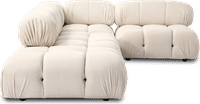 Camaleonda Style Corner Sofa - Right Armrest Creamy Alcantara/Alcantara image.