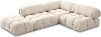 Camaleonda Style Corner Sofa - Right Armrest Creamy Alcantara/Alcantara image.