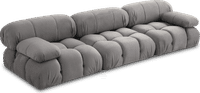Camaleonda Style Corner Sofa - Left Armrest Light Grey Alcantara/Alcantara image.