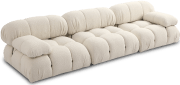 Camaleonda Style Small Ottoman Creamy Boucle/Boucle image.