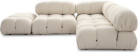 Camaleonda Style Small Ottoman Creamy Boucle/Boucle image.