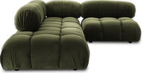 Camaleonda Style Left Arm Sofa Bottle Green Velvet/Velvet image.