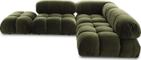 Camaleonda Style Left Arm Sofa Bottle Green Velvet/Velvet image.
