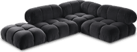 Camaleonda Style Lounge Sofa Dark Grey Velvet/Velvet image.