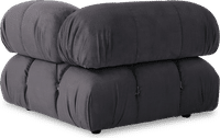 Camaleonda Style Corner Sofa - Left Armrest Charcoal Grey Alcantara/Alcantara image.