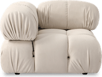 Camaleonda Style Corner Sofa - Left Armrest Creamy Alcantara/Alcantara image.