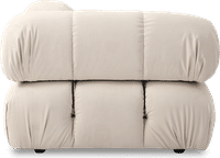 Camaleonda Style Corner Sofa - Left Armrest Creamy Alcantara/Alcantara image.