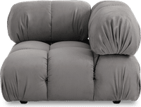 Camaleonda Style Corner Sofa - Right Armrest Light Grey Alcantara/Alcantara image.