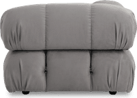 Camaleonda Style Corner Sofa - Right Armrest Light Grey Alcantara/Alcantara image.