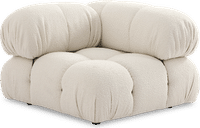 Camaleonda Style Corner Sofa - Right Armrest Creamy Boucle/Boucle image.