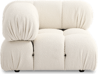 Camaleonda Style Corner Sofa - Right Armrest Creamy Boucle/Boucle image.