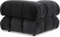 Camaleonda Style Corner Sofa - Right Armrest Dark Grey Velvet/Velvet image.