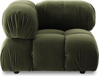 Camaleonda Style Corner Sofa - Left Armrest Bottle Green Velvet/Velvet image.